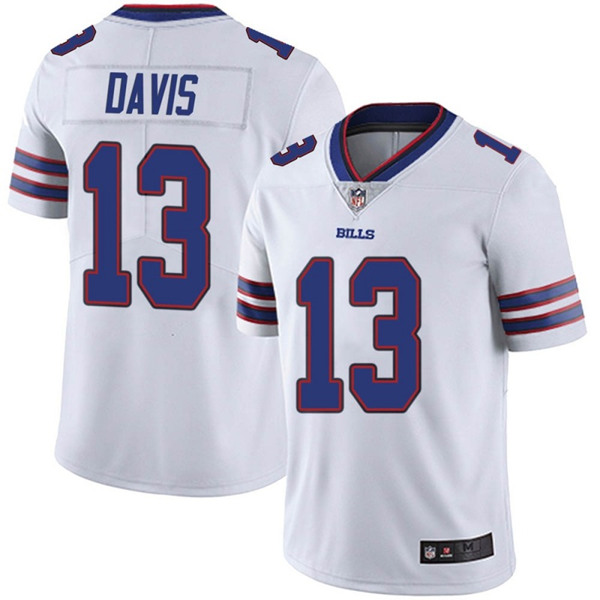 Men's Nike NFL Buffalo Bills Gabriel Davis #13 White Vapor Untouchable Limited Stitched Jersey