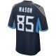 Men's Tennessee Titans Derrick Mason Nike Navy Game Retired Player Jersey