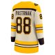 Women's Boston Bruins David Pastrnak Fanatics Cream 100th Anniversary Premier Breakaway Player Jersey