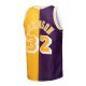 Men's Los Angeles Lakers Mitchell & Ness Purple/Gold Big & Tall Hardwood Classics 1984/85 Split Swingman Jersey