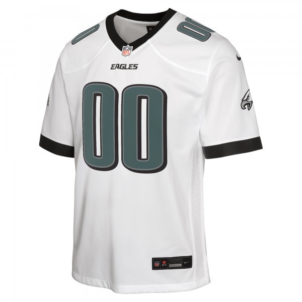 Youth Philadelphia Eagles Nike White Custom Game Jersey