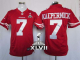 Nike San Francisco 49ers #7 Colin Kaepernick Red Team Color Super Bowl XLVII Men's Stitched NFL Game Jersey