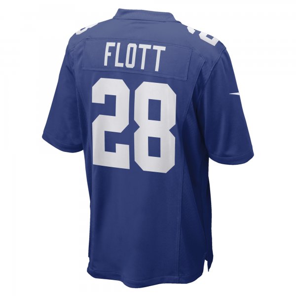 Men's New York Giants Cor'Dale Flott Nike Royal Game Player Jersey