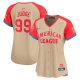 Women's American League #99 Aaron Judge Nike Cream 2024 MLB All-Star Game Cool Base Jersey