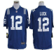 Nike Indianapolis Colts #12 Andrew Luck Royal Blue Team Color Men's Stitched NFL Game Jersey