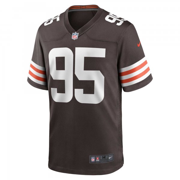 Men's Cleveland Browns Myles Garrett Nike Brown Game Jersey