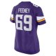 Women's Minnesota Vikings Dan Feeney Nike  Purple Team Game Jersey