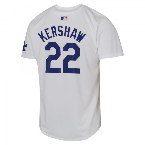 Youth Los Angeles Dodgers Clayton Kershaw Nike White Home Limited Jersey