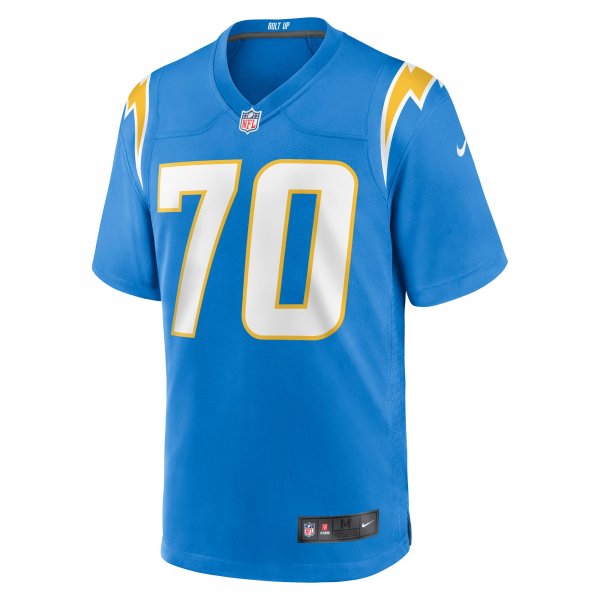 Men's Los Angeles Chargers Rashawn Slater Nike Powder Blue 2021 NFL Draft First Round Pick Game Jersey