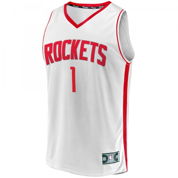 Youth Houston Rockets Amen Thompson Fanatics White Fast Break Replica Player Jersey - Association Edition