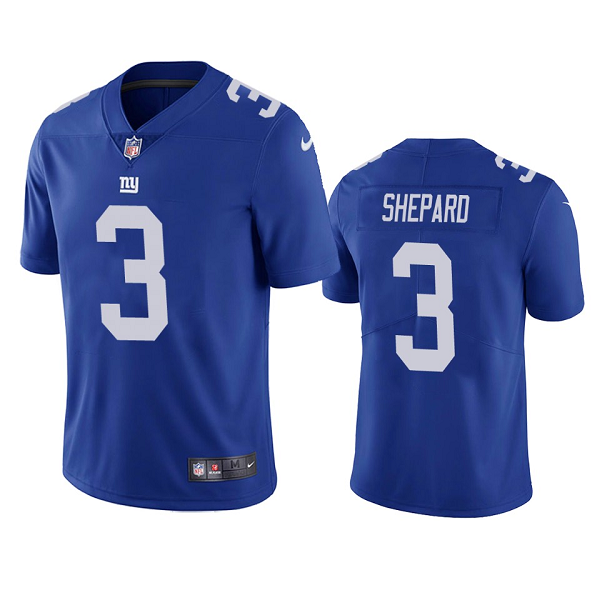 Nike Men's New York Giants Sterling Shepard #3 Vapor Limited Blue NFL jersey