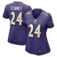 Women's Baltimore Ravens Jadeveon Clowney Nike  Purple  Game Jersey