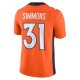 Men's Denver Broncos Justin Simmons Nike Orange  Vapor Untouchable Limited Jersey