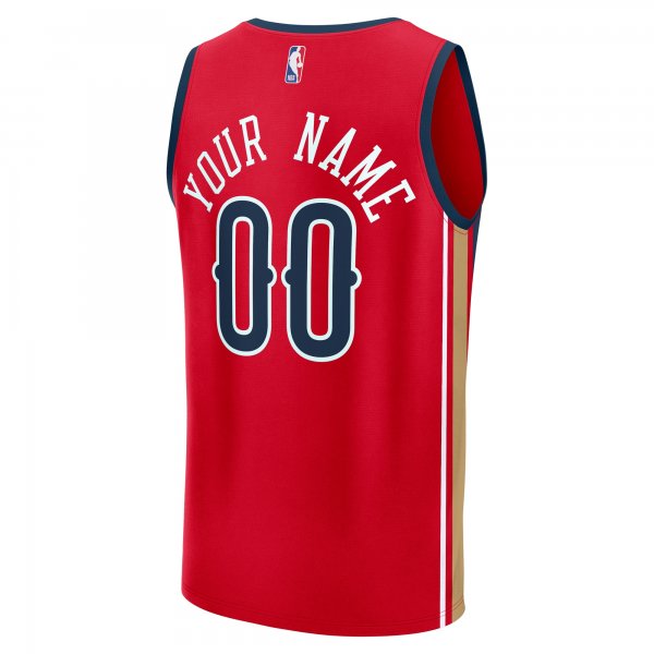 Men's New Orleans Pelicans  Fanatics Red Custom Fast Break Jersey - Statement Edition