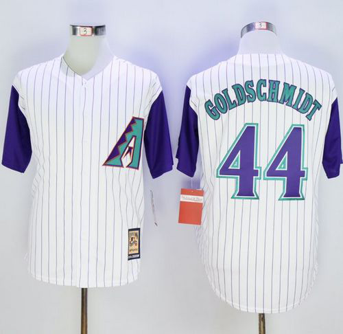 Arizona Diamondbacks #44 Paul Goldschmidt White Hall Of Fame Cool Base Stitched MLB Jersey