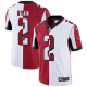 Men's Atlanta Falcons #2 Matt Ryan Red White Split Vapor Untouchable Stitched Limited NFL Jersey