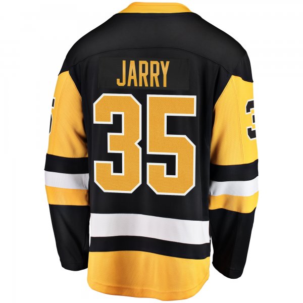 Men's Pittsburgh Penguins Tristan Jarry Fanatics Black Home Breakaway Player Jersey