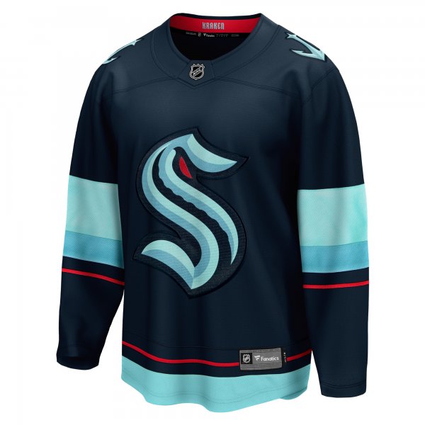 Men's Seattle Kraken Fanatics Deep Sea Blue Home Breakaway Jersey