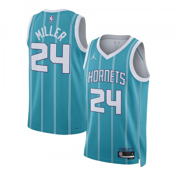 Unisex Charlotte Hornets Brandon Miller Nike Teal NBA Draft Swingman Jersey - Icon Edition