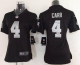 Nike Las Vegas Raiders #4 Derek Carr Black Team Color Women's Stitched NFL Elite Jersey