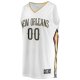 Unisex New Orleans Pelicans Fanatics White Custom Fast Break Jersey - Association Edition