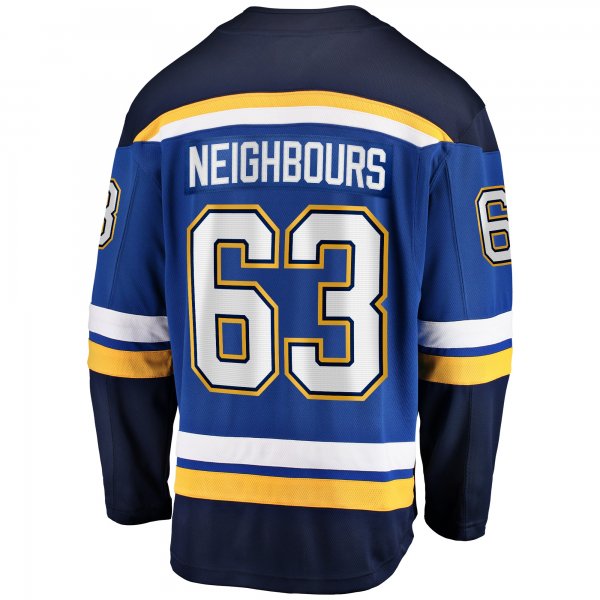 Men's St. Louis Blues Jake Neighbours Fanatics Blue Home Premier Breakaway Player Jersey