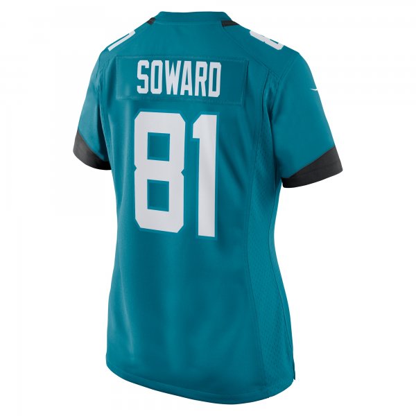 Women's Jacksonville Jaguars R. Jay Soward Nike Teal Retired Player Team Game Jersey