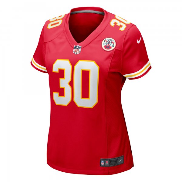 Women's Kansas City Chiefs Darius Rush Nike  Red Team Game Jersey