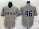 Men's Nike New York Yankees #46 Andy Pettitte Stitched Grey Cool Base MLB Stitched Jersey