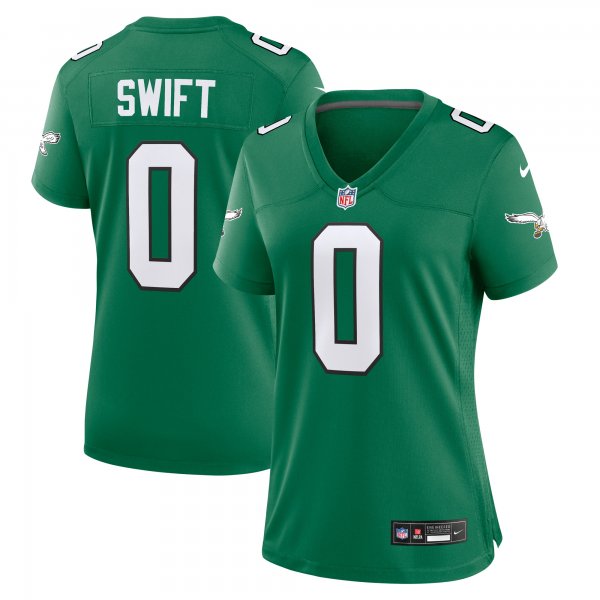 Women's Philadelphia Eagles D'Andre Swift Nike Kelly Green Alternate Game Jersey