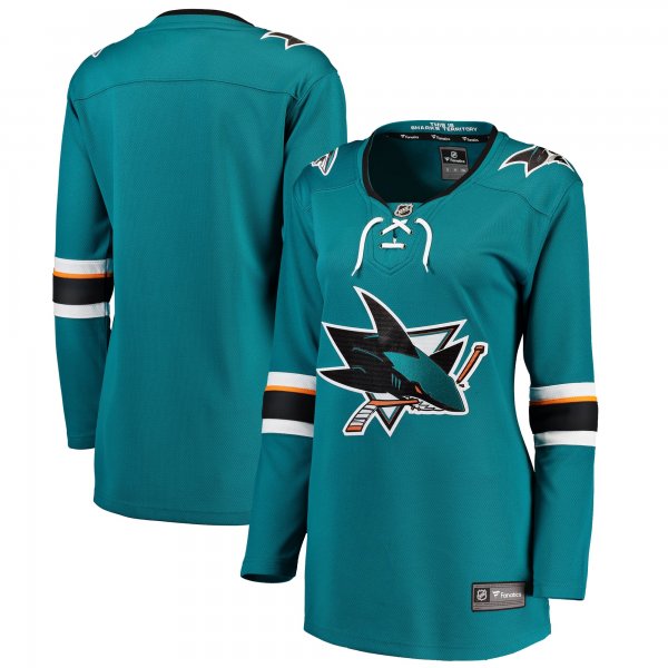 Women's San Jose Sharks Fanatics Teal Breakaway Home Jersey