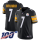 Pittsburgh Steelers #7 Ben Roethlisberger Black Team Color Men's Stitched NFL 100th Season Vapor Limited Jersey