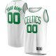 Men's Boston Celtics Fanatics White Fast Break Replica Custom Jersey - Association Edition