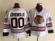 Men's Chicago Blackhawks #00 Clark Griswold White Throwback NHL Jersey