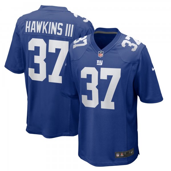 Men's New York Giants Tre Hawkins Nike  Royal  Game Jersey