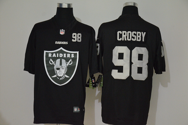 Men's Las Vegas Raiders #98 Maxx Crosby Black 2020 Big Logo Number Vapor Untouchable Stitched NFL Nike Fashion Limited Jersey