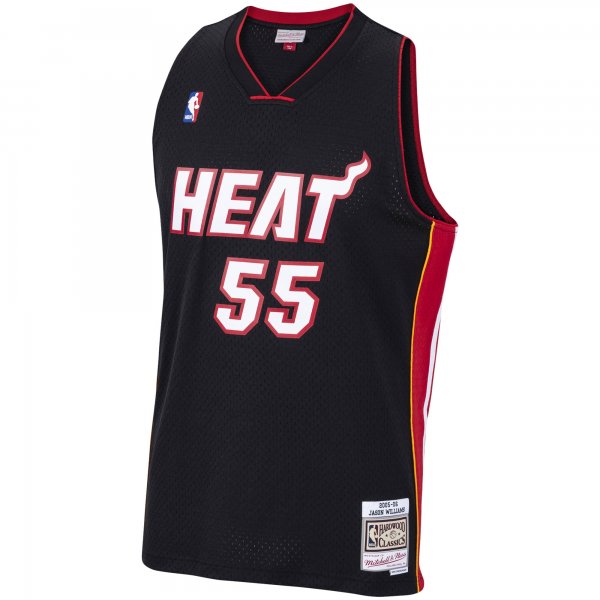 Men's Miami Heat Jason Williams Mitchell & Ness Black 2005/06 Hardwood Classics Swingman Jersey