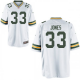 Nike Green Bay Packers #33 Aaron Jones Men's Game White NFL Jersey