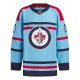 Men's Winnipeg Jets  adidas Light Blue  Anniversary Primegreen Custom Jersey