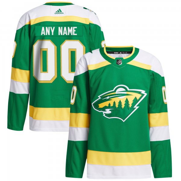 Men's Minnesota Wild  adidas Green 2023/24 Alternate Primegreen Custom Jersey