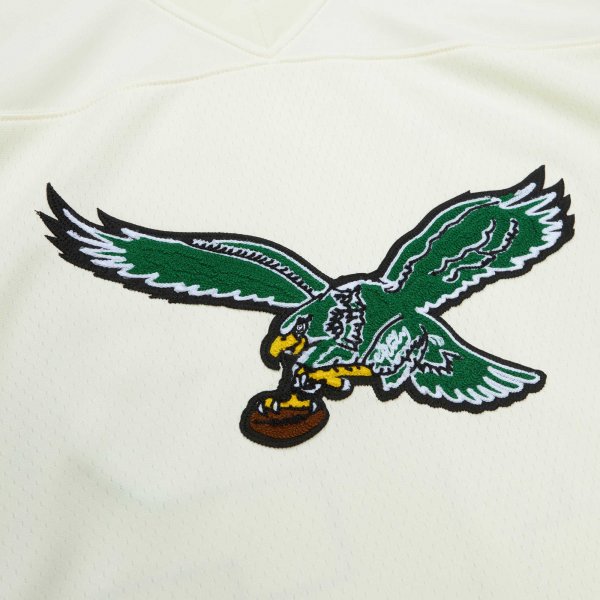 Men's Philadelphia Eagles Randall Cunningham Mitchell & Ness Cream Chainstitch Legacy Jersey