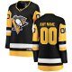 Women's Pittsburgh Penguins Fanatics Black Home Breakaway Custom Jersey