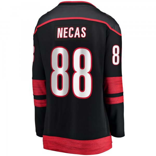 Women's Carolina Hurricanes Martin Necas Fanatics Black Home Breakaway Player Jersey