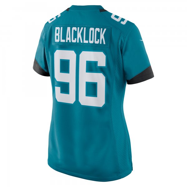 Women's Jacksonville Jaguars Ross Blacklock Nike  Teal Team Game Jersey