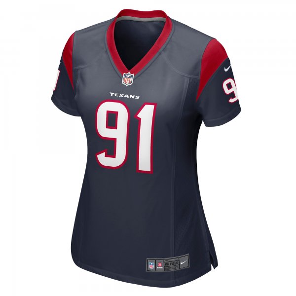 Women's Houston Texans Roy Lopez Nike Navy Player Game Jersey