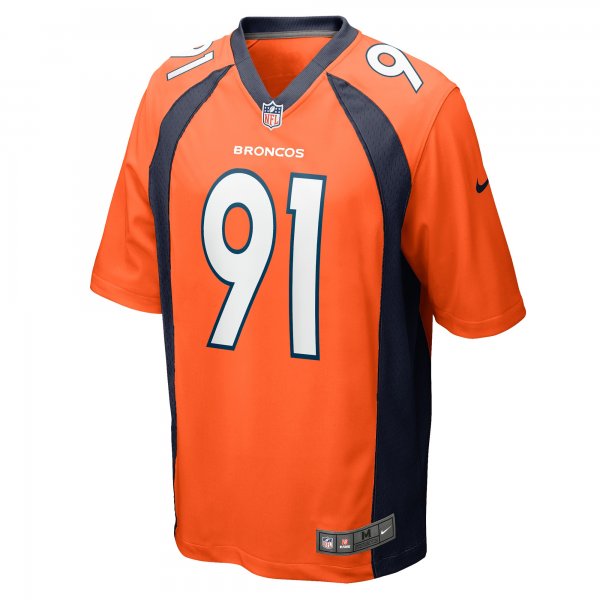 Men's Denver Broncos Matt Henningsen Nike Orange Game Player Jersey