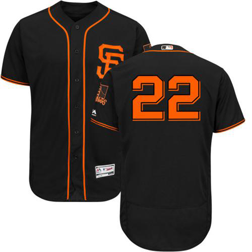 San Francisco Giants #22 Will Clark Black Flexbase Collection Alternate Stitched MLB Jersey