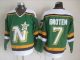 Men's Dallas Stars #7 Broten Green Throwback NHL Jersey