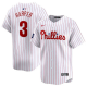 Men's Philadelphia Phillies #3 Bryce Harper Nike White 2024 MLB World Tour London Series Home Limited Player Jersey