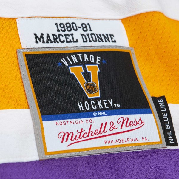 Men's Los Angeles Kings Marcel Dionne Mitchell & Ness Purple  1980/81 Blue Line Player Jersey